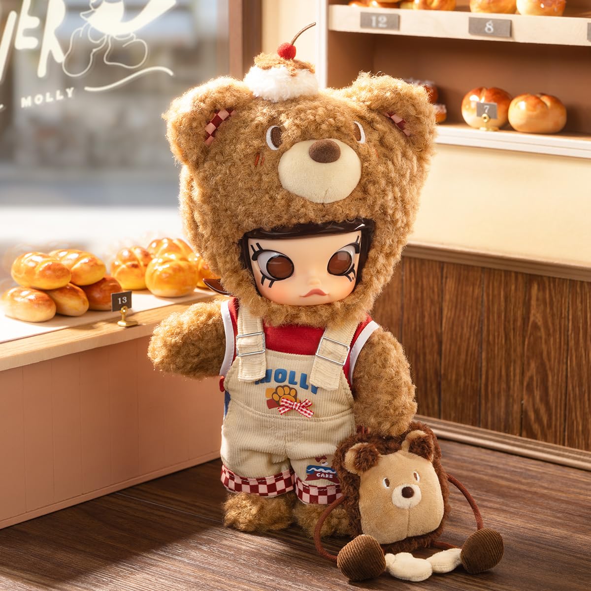 pop mart molly bear bread 1 8 action figure doll