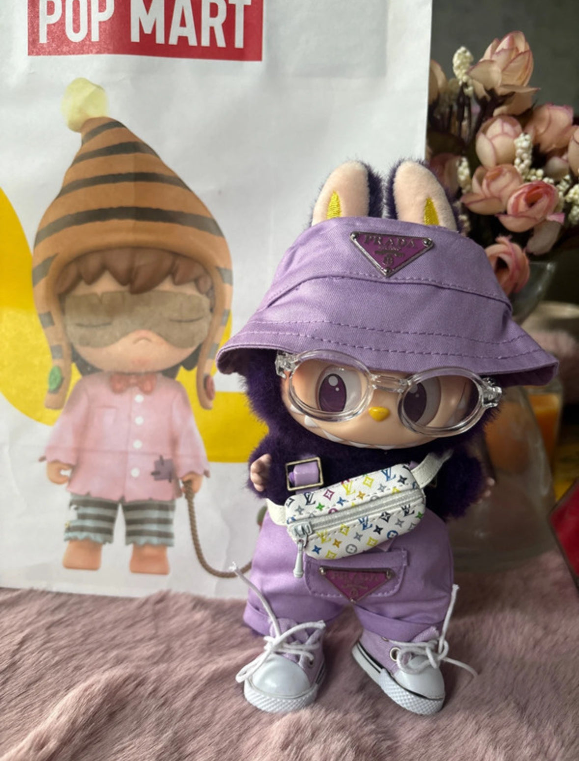 Labubu  Stylish designer costume with caps